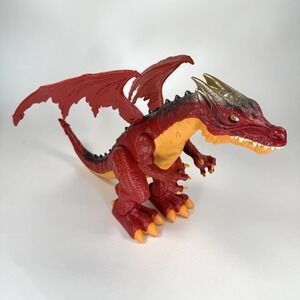ZURU Robo Alive Dragon Electronic Walking Roaring Toy Red‎ Tested Works